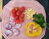 Foto langkah ke 4 dari resep Pizza/focaccia Garden.