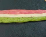 A picture of step 12 of Tri-Colour Paratha.