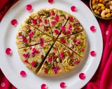 A picture of step 9 of Coconut mawa fudge - Coconut mawa cake.