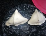 A picture of step 5 of Samosa Kadhi.