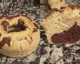A picture of step 7 of Marble Donut cake.