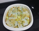Foto del paso 7 de la receta: Bacalao al horno con base de patatas