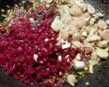 A picture of step 3 of Amaranth Pakora and Soup.