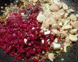 A picture of step 3 of Amaranth Pakora and Soup.
