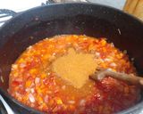 Foto del paso 3 de la receta: 38. colchón de arveja 🍳 sobre fideos 🍜 almuerzo completo para llevar!