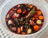 Une image de l'étape 13 de Marinade au vin rouge, légumes et aromates.