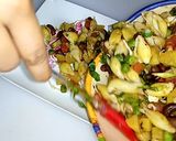 A picture of step 6 of Italian Red Bean Pasta Salad.