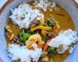 Foto del paso 11 de la receta: Gambas langostineras al curry rojo