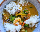 Foto del paso 11 de la receta: Gambas langostineras al curry rojo