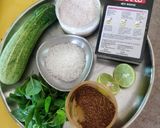 A picture of step 1 of Cucumber cooler.