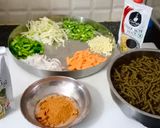 A picture of step 6 of Nutritious palak bajra noodles.