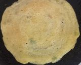 A picture of step 4 of Moong Dal Chilla.