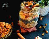 A picture of step 3 of Honey Coated Walnut Overnight Oats.