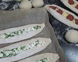 Pas rețetă Pide (umplute cu brânză, carne sau cașcaval cu cârnați) 1 fotografie