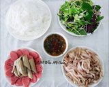 A picture of step 3 of Vietnamese Pork Ear Noodle Salad with Fermented Anchovy Sauce (Bún mắm nêm tai heo).