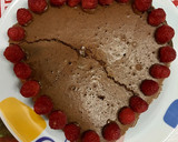 Foto del paso 5 de la receta: Brownie con frambuesas ❤️
