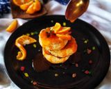 A picture of step 7 of Fluffy orange pancake with sweet and sour orange sauce.