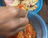 A picture of step 2 of Seyal chapati.