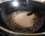 A picture of step 1 of Gond pak burfi.
