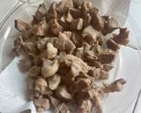 A picture of step 3 of Tokwat Baboy (Tofu and Pork).
