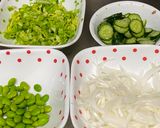 A picture of step 1 of New Onion and Cucumber Salad.