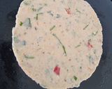 A picture of step 3 of Potato masala puri.