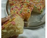 A picture of step 9 of Eggless Tutti fruity Cake.