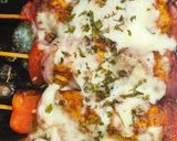 A picture of step 9 of Peri Peri Cheesy Chicken Shashlik.