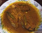 A picture of step 5 of Basa machher bhapa.