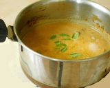 A picture of step 2 of Vaththal kuzhambu with brinjal and sundaikkai vaththals.