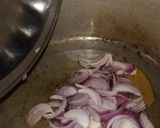 A picture of step 2 of Balochi Lagan Gosht💙💙💙💙.
