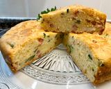 Foto del paso 19 de la receta Pastel salado con queso ricotta, calabacín y bacon