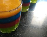 A picture of step 5 of Multi Layered Fruity Pudding Without Gelatine Agar Agar.
