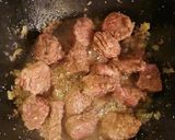 Une image de l'étape 1 de Bœuf en sauce aux légumes.