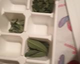 A picture of step 2 of Sage in Olive Oil.