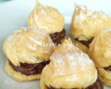 Foto langkah ke 16 dari resep Soes/Sus Vla Coklat Pisang.