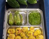 A picture of step 8 of Healthy karela pakoda.