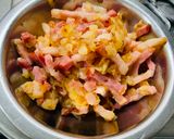 Foto del paso 3 de la receta: Pollo gratinado con setas y falsa carbonara