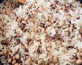 A picture of step 6 of Tilda’s ricebeans special.