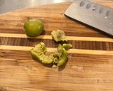 A picture of step 1 of Olive Tapenade.