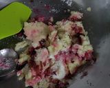 A picture of step 2 of Gulab baati.