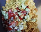 A picture of step 3 of BhelPuri Chat.
