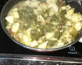 Foto del paso 4 de la receta: Col kale con ajos, patata y jamón