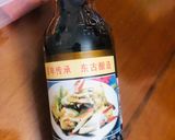 Hình bước làm 2 của món Cá hồi ngâm xì dầu càng cua