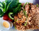 รูปขั้นตอนการทำที่ 3 ของ ยำหัวปลีถั่วเข็ม🥜🌶️🧄