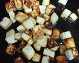 A picture of step 1 of Palak paneer.