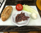 Foto del paso 1 de la receta: Bocadillo de anchoas de la escala