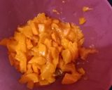A picture of step 1 of Mango basundi.