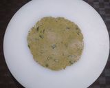 A picture of step 2 of Bajra methi poori.