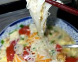 Foto langkah ke 3 dari resep Misoa kuah Telur Tomat (845).